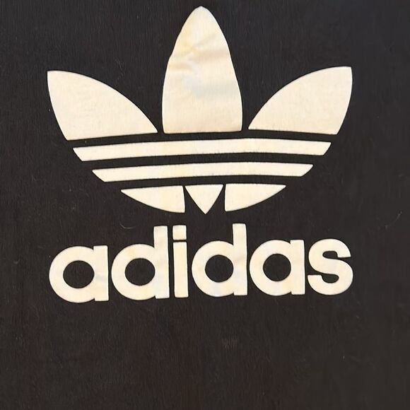 ADIDAS CLASSICS BLACK SHORT SLEEVE TEE WITH TREFOIL LOGO MENS SIZE SMALL - Picture 2 of 3